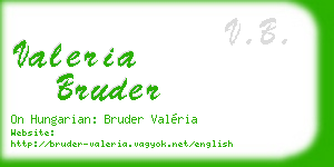 valeria bruder business card